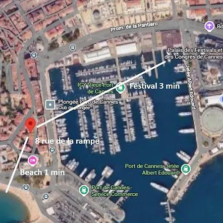 Quiet 400m Palais & 100m * Cannes